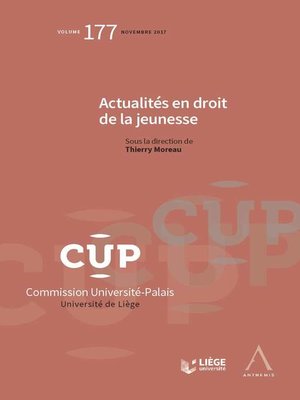 cover image of Actualités en droit de la jeunesse